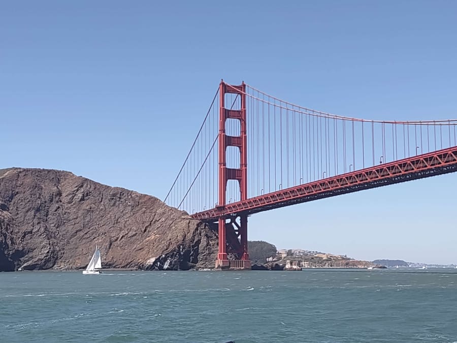 Golden Gate Bridge viewed from San Francisco