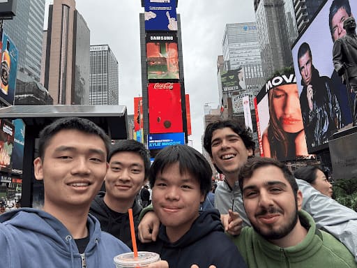 Darren visiting New York City